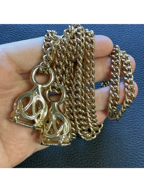 Antique VICTORIAN 9ct Gold TASSEL Charm Fob Pendant Extra  Vintage Lariat Necklace Or Belt Gold-Tone Tassel Chain Fob Charms 36”